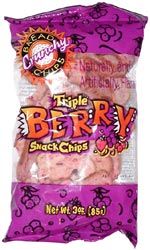Crunchy Bread Chips Triple Berry Snack Chips
