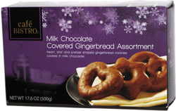 Cafe Bistro Milk Chocolate Covered Gingerbread Assortment