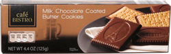 Café Bistro Milk Chocolate Coated Butter Cookies