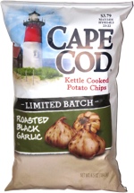 Cape Cod Kettle Cooked Potato Chips Limited Batch Roasted Black Garlic