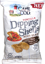 Cape Cod Tortilla Dipping Shells Four Bean Black, Pinto, Red & Adzuki Beans