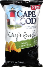 Cape Cod Kettle Cooked Potato Chips Chef's Recipe Feta & Rosemary