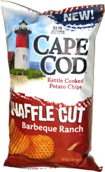 Cape Cod Kettle Cooked Potato Chips Waffle Cut Barbeque Ranch