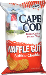Cape Cod Kettle Cooked Waffle Cut Potato Chips Buffalo Cheddar