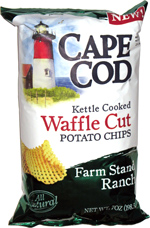 Cape Cod Kettle Cooked Waffle Cut Potato Chips Farm Stand Ranch