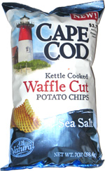 Cape Cod Kettle Cooked Waffle Cut Potato Chips Sea Salt