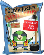 Cap'n Jack's Kettle Chips Chillin' Sea Salt