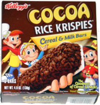 Cocoa Rice Krispies Cereal & Milk Bars