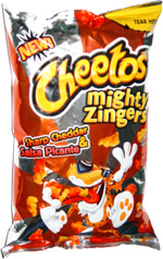 Cheetos Mighty Zingers Sharp Cheddar & Salsa Picante