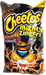 Cheetos Mighty Zingers Ragin' Cajun & Tangy Ranch Dragon Edition