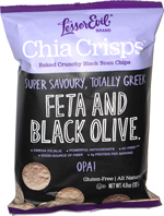 Chia Crisps Feta and Black Olive