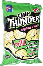 Chip Thunder Wild Sour Cream & Onion Rumble Potato Chips