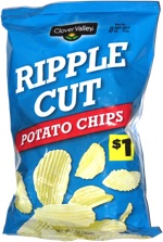 Clover Valley Ripple Cut Potato Chips