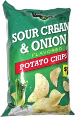 Clover Valley Sour Cream & Onion Potato Chips
