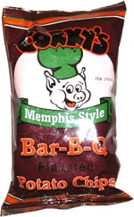 Corky's Memphis Style Bar-B-Q Flavored Potato Chips