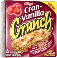 Kellogg's Cran-Vanilla Crunch Cereal Bars