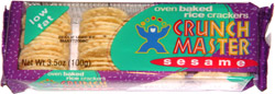 Crunch Master Oven Baked Rice Crackers Sesame