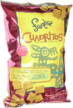 Frontera Cuadritos Bite-Size Tortilla Chips Garlic Jalapeño