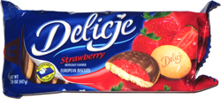 Delicje Strawberry European Biscuits