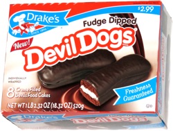 Drake's Fudge Dipped Devil Dogs