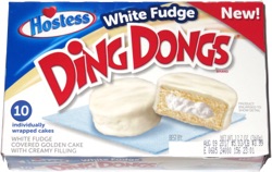 Hostess White Fudge Ding Dongs