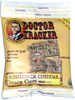 Doctor Kracker Sunflower Cheddar Snack Chips