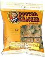 Doctor Kracker Pumpkin Cheddar Snack Chips