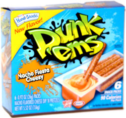 Kraft Handi-Snacks Dunk 'ems Mister Salty Nacho Fiesta Cheesy
