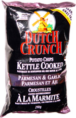 Dutch Crunch Potato Chips Kettle Cooked Parmesan  Garlic