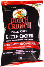 Dutch Crunch Potato Chips Kettle Cooked Roasted Red Pepper & Cream Cheese Chips