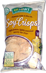 Eat Smart Parmesan Garlic & Olive Oil Soy Crisps