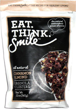 Eat. Think. Smile Cinnamon Almond Granola Clusters