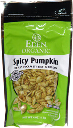 Eden Organic Spicy Pumpkin Dry Roasted Seeds