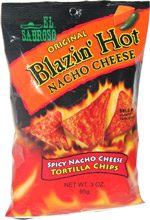 El Sabroso Original Blazin' Hot Nacho Cheese Tortilla Chips