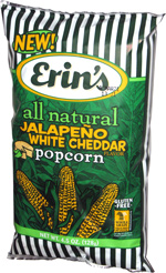 Erin's All Natural Jalapeño White Cheddar Popcorn