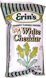 Erin's White Cheddar Gourmet Flavored Popcorn