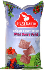 Flat Earth Baked Veggie Crisps Wild Berry Patch