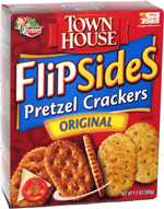 Keebler Town House Flipsides Pretzel Crackers Original