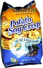 GeniSoy Potato Soy Crisps Sea Salt & Black Pepper