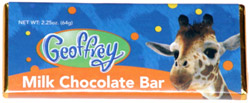 Geoffrey Milk Chocolate Bar