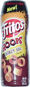 Go Snacks Fritos Hoops Honey BBQ Flavored