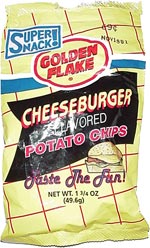 Golden Flake Cheeseburger Flavored Potato Chips