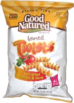 Good Natured Selects Lentil Twists Sun-dried Tomato & Herb