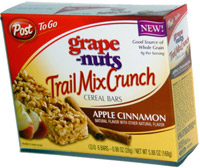 Post To Go Grape Nuts Trail Mix Crunch Apple Cinnamon