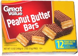 Great Value Peanut Butter Bars