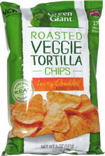 Green Giant Roasted Veggie Tortilla Chips Zesty Cheddar