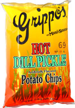 Grippo's Maxi-Snax Hot Dill Pickle Potato Chips