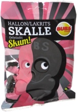 Hallon/Lakrits Skalle Gelatinfri Skum!