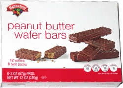 Hannaford Peanut Butter Wafer Bars