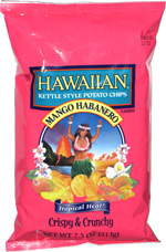 Hawaiian Kettle Style Potato Chips Mango Habanero